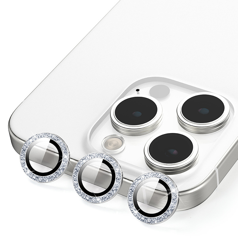 "Original-Style" Sparkling Diamond Metal Lens Protector — iPhone Lens Protection Film