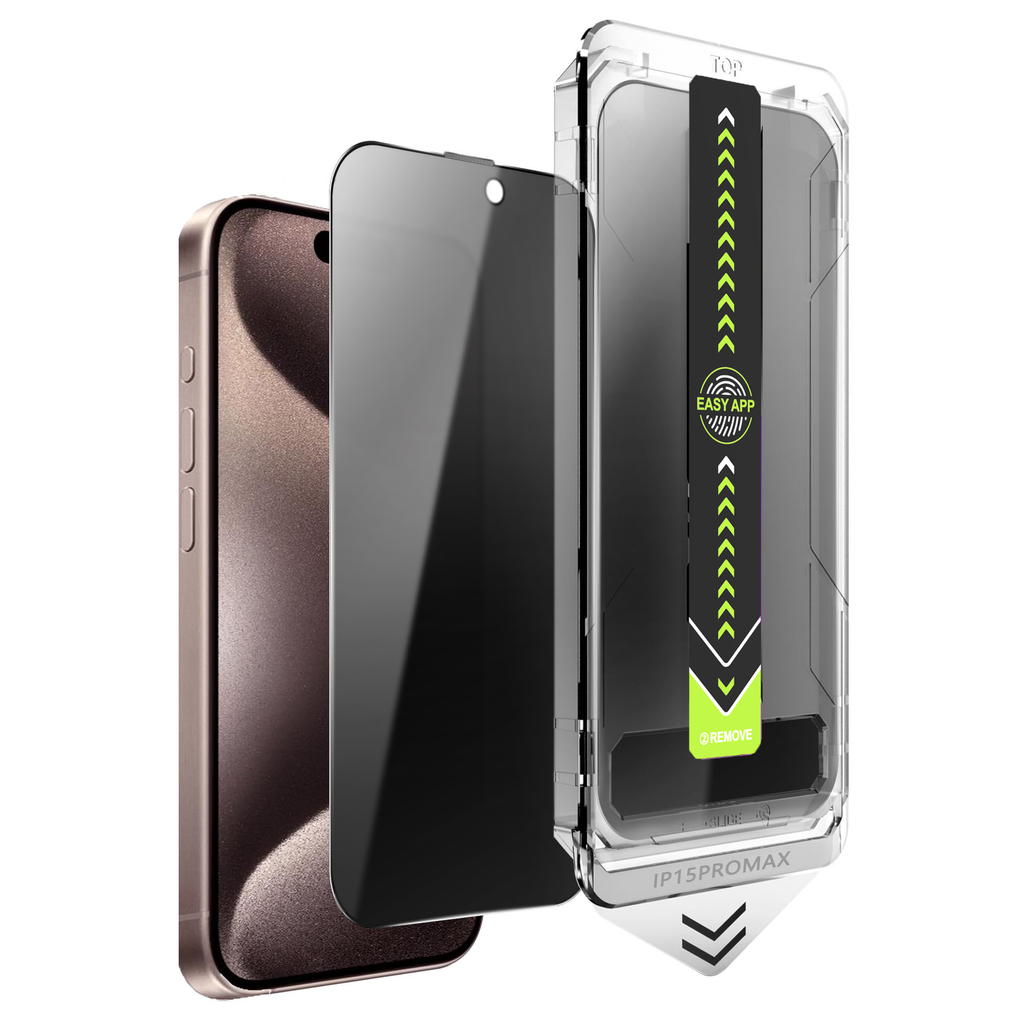 Self-Installing Screen Protector Kit for iPhone — Dust-Free Chamber & Corning Glass